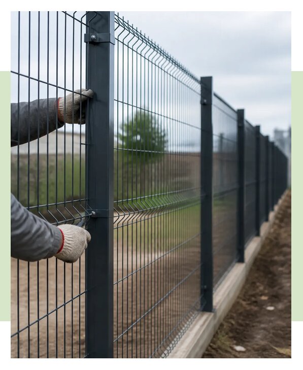 Профессиональный монтаж забора из сварной сетки в Вязниках